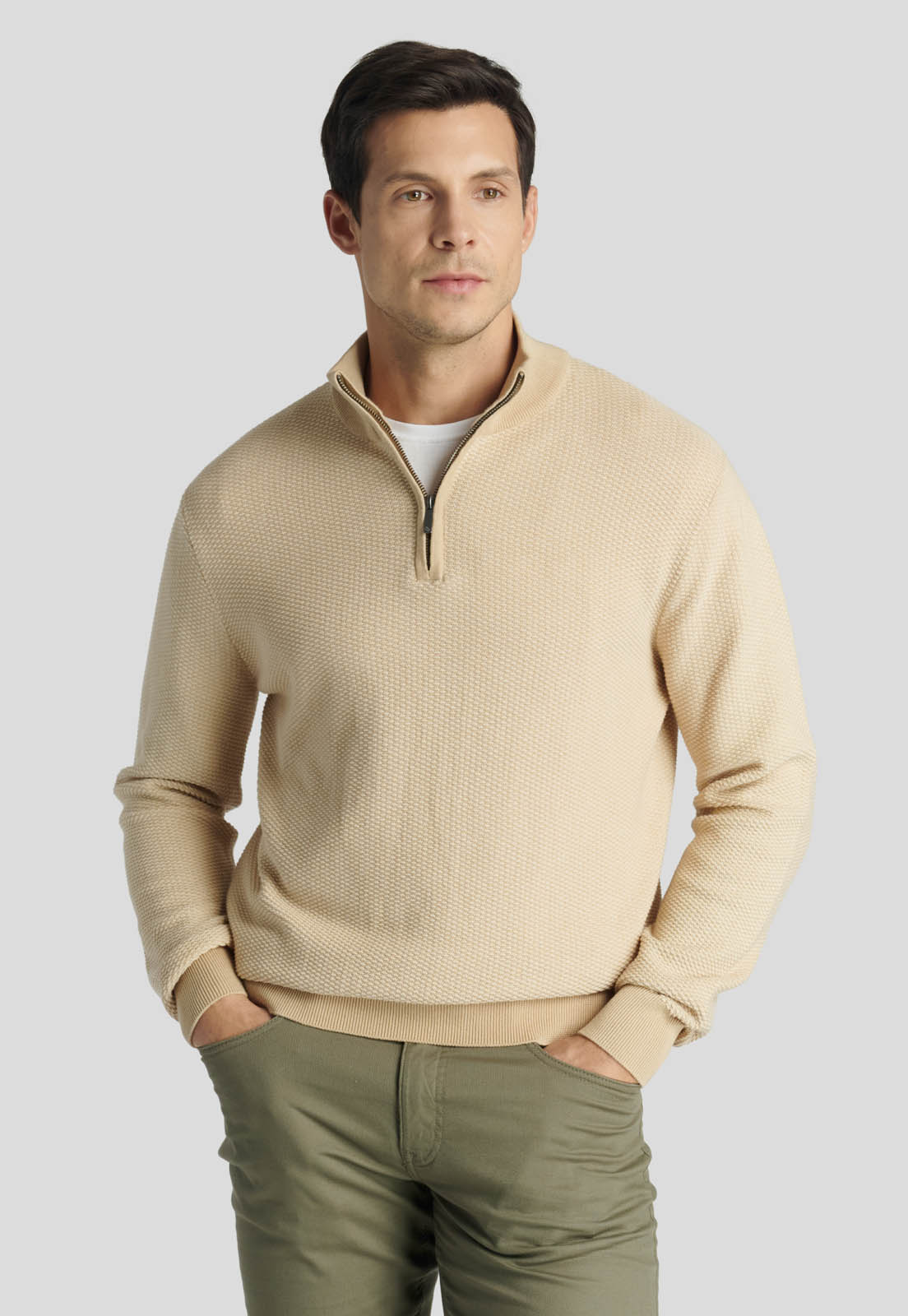 SWEATER SEVILLA HERITAGE ALMOND - 1