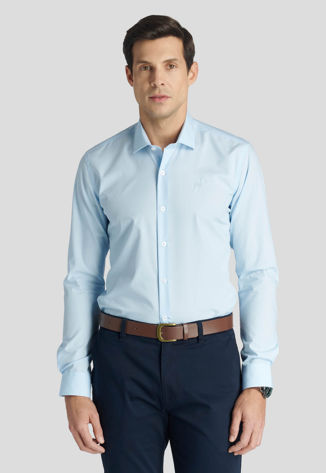 CAMISA BUSINESS LONDON SKY - 1