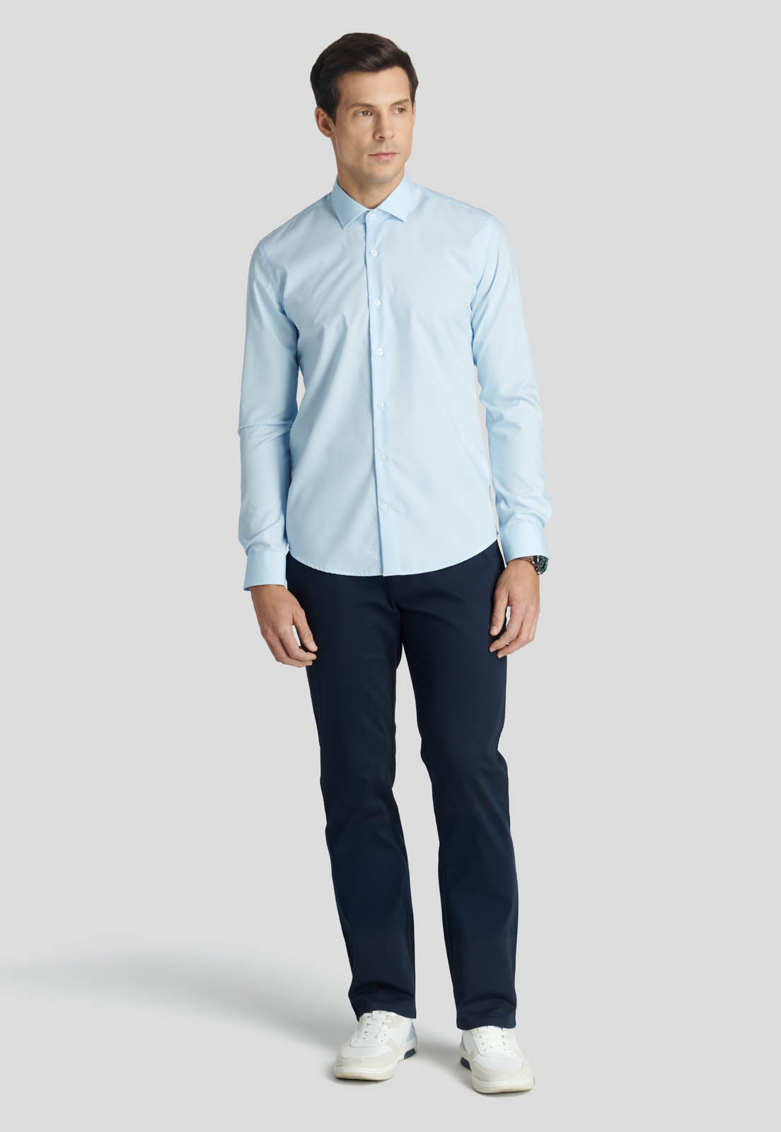 CAMISA BUSINESS LONDON SKY - 2