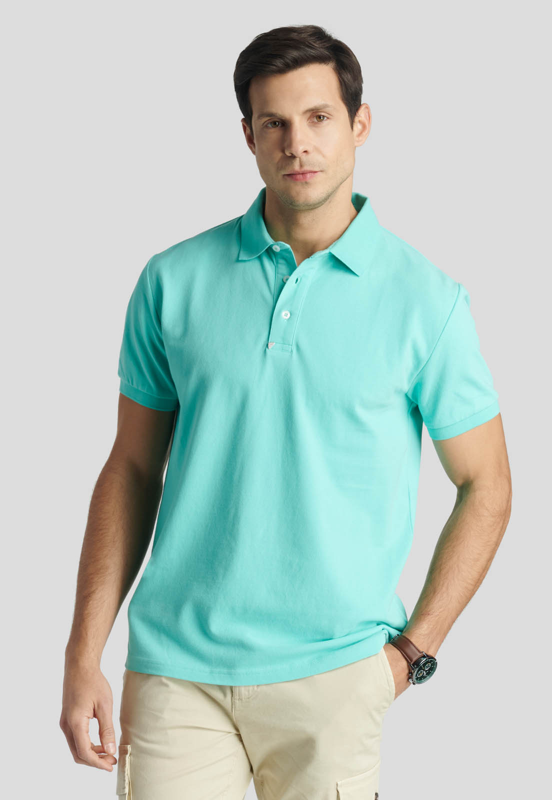 POLO NANTES HERITAGE TURQUOISE - 1
