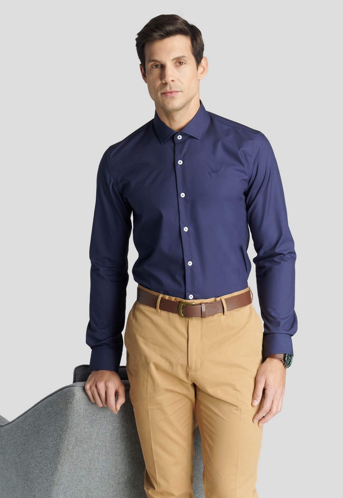 CAMISA BUSINESS LONDON NAVY - 5