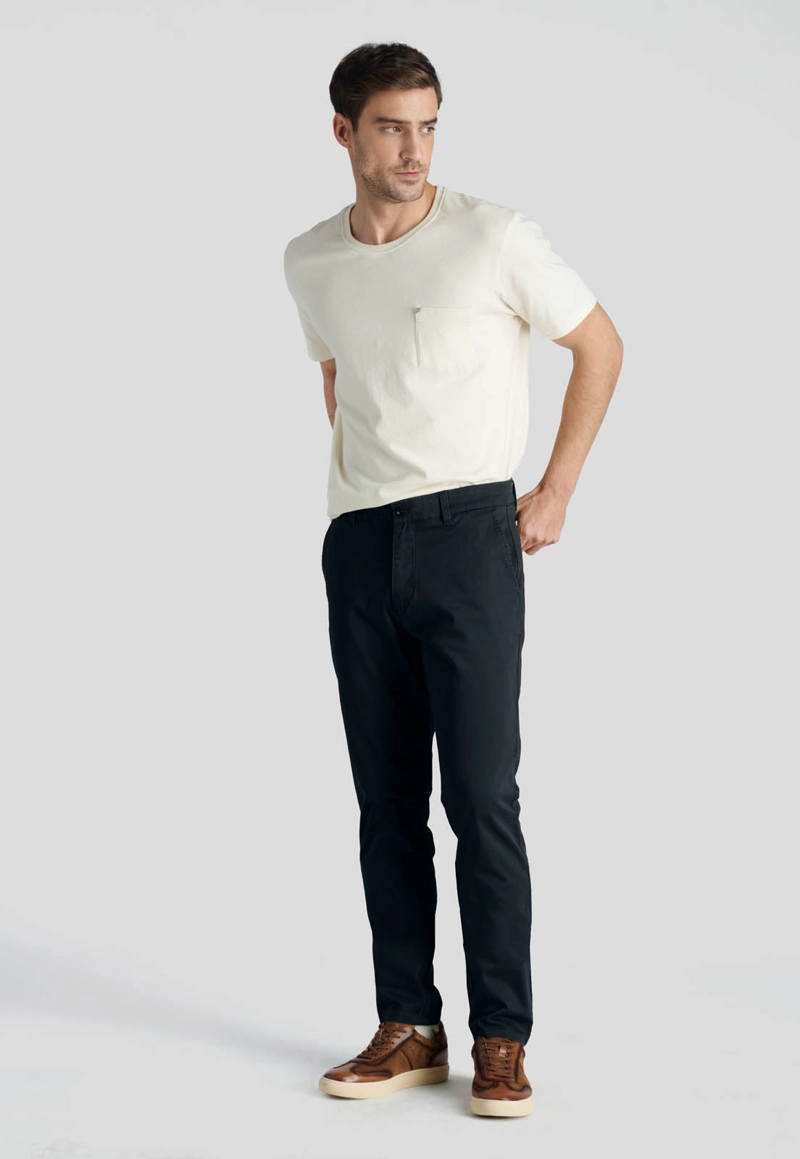 PANTALON HERITAGE BAGNEAUX SLIM BLACK - 1