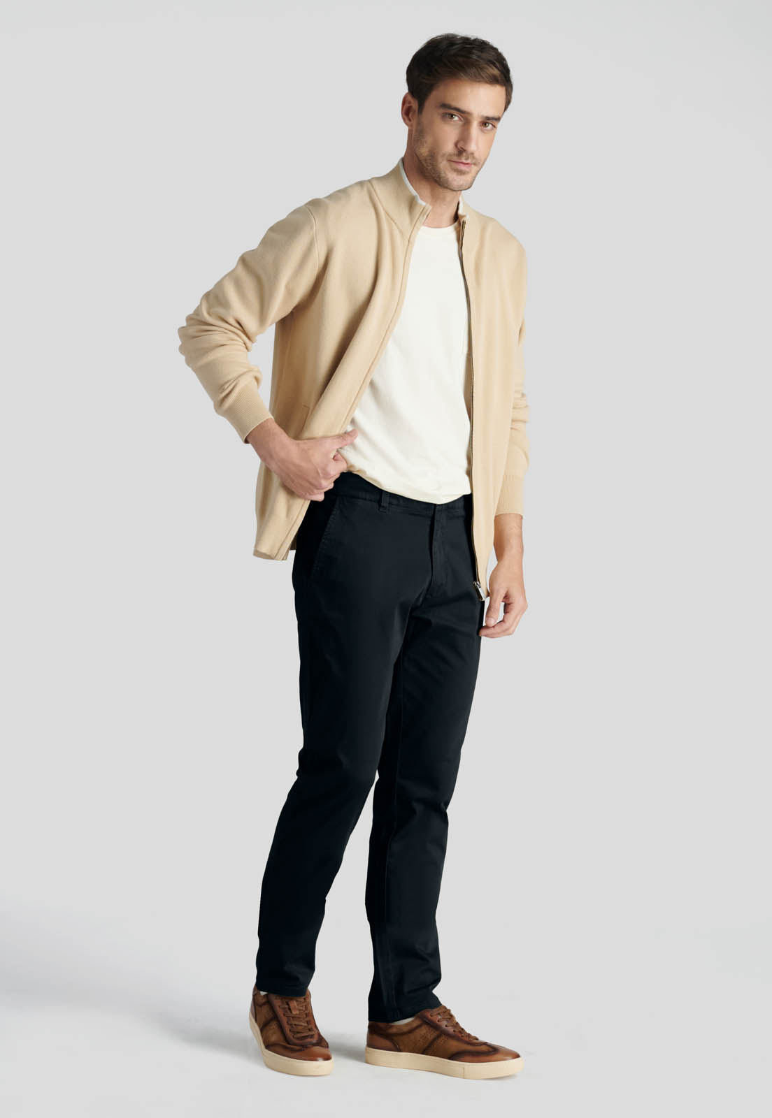 PANTALON HERITAGE BAGNEAUX SLIM BLACK - 5