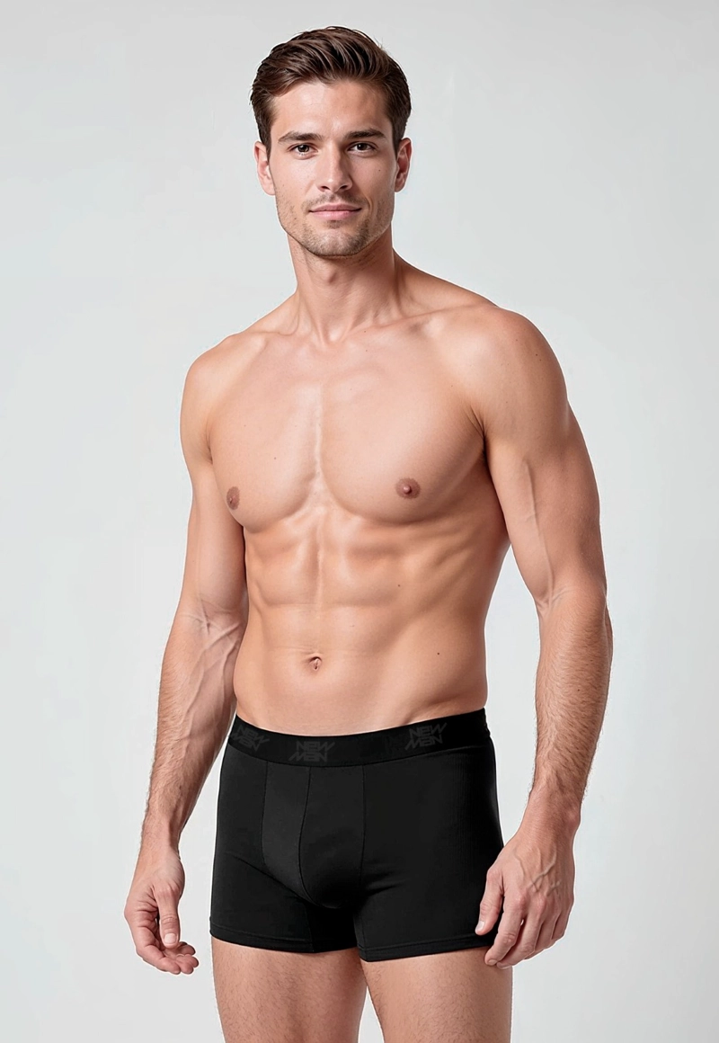 BOXER TRI PACK NEWMAN CASUAL BLACK - 1