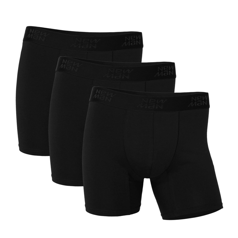 BOXER TRI PACK NEWMAN CASUAL BLACK - 3