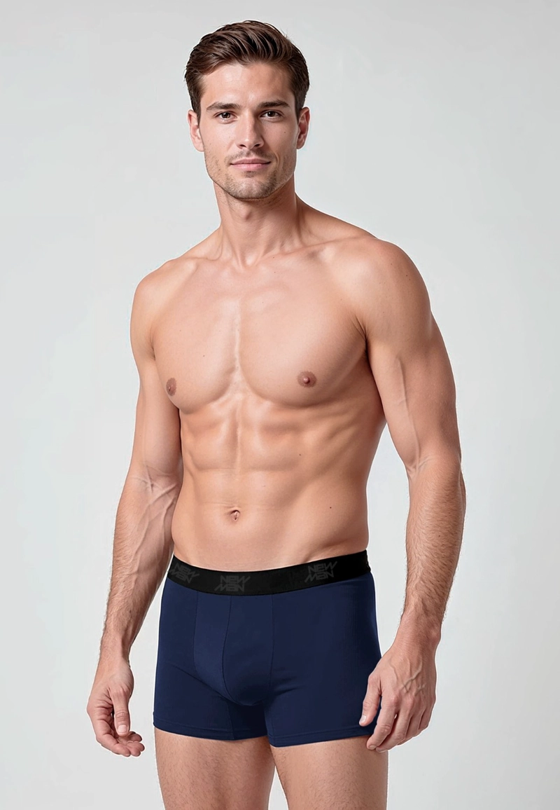 BOXER TRI PACK NEWMAN CASUAL NAVY - 1
