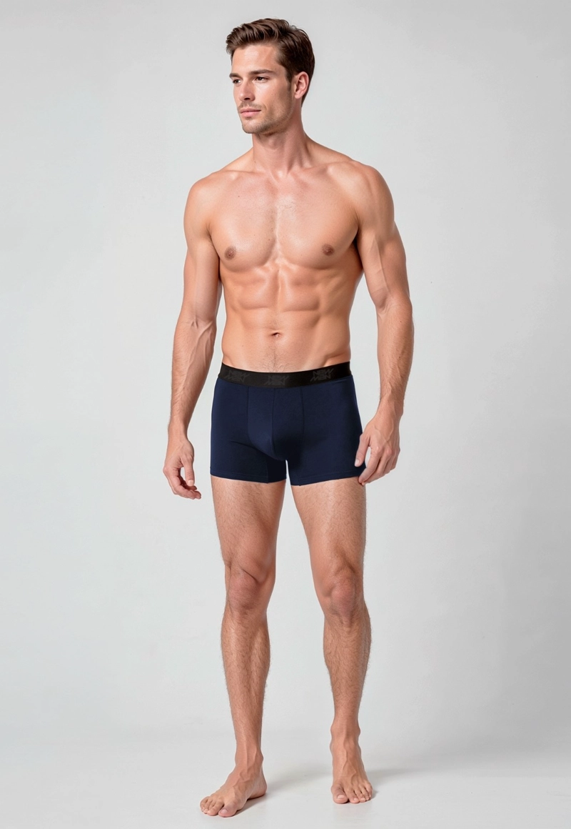 BOXER TRI PACK NEWMAN CASUAL NAVY - 2