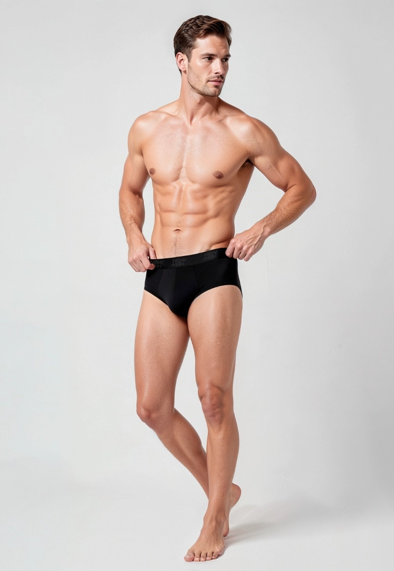 SLIP TRI PACK NEWMAN CASUAL BLACK - 1