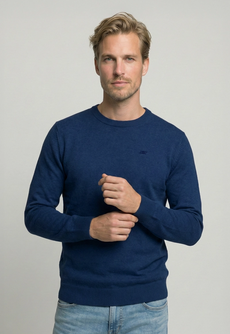 SWEATER MADRID NAVY MELANGE - 1