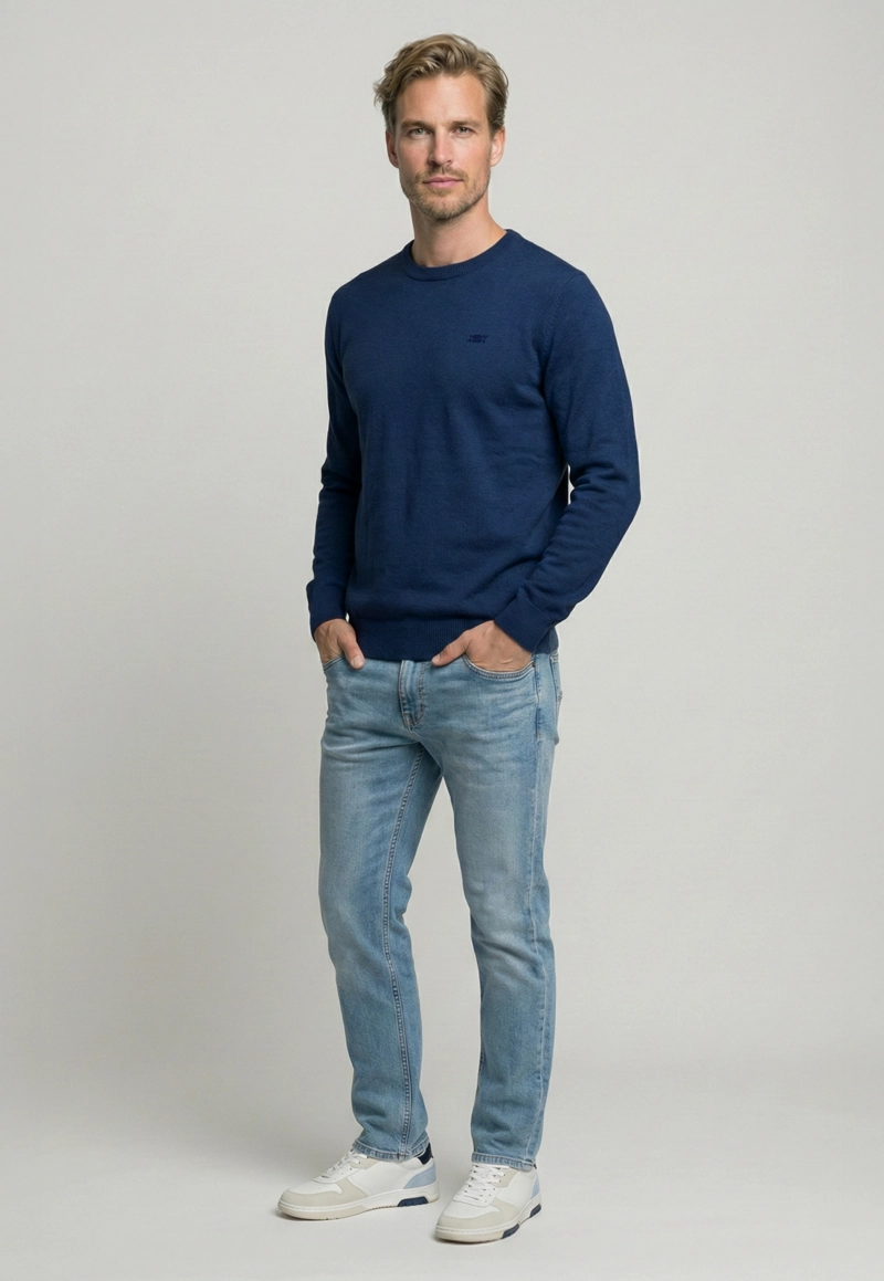 SWEATER MADRID NAVY MELANGE - 2
