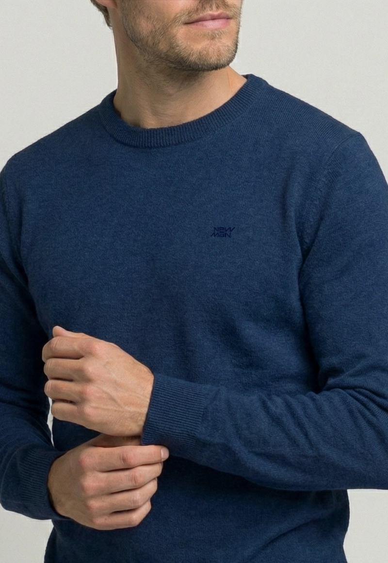 SWEATER MADRID NAVY MELANGE - 3