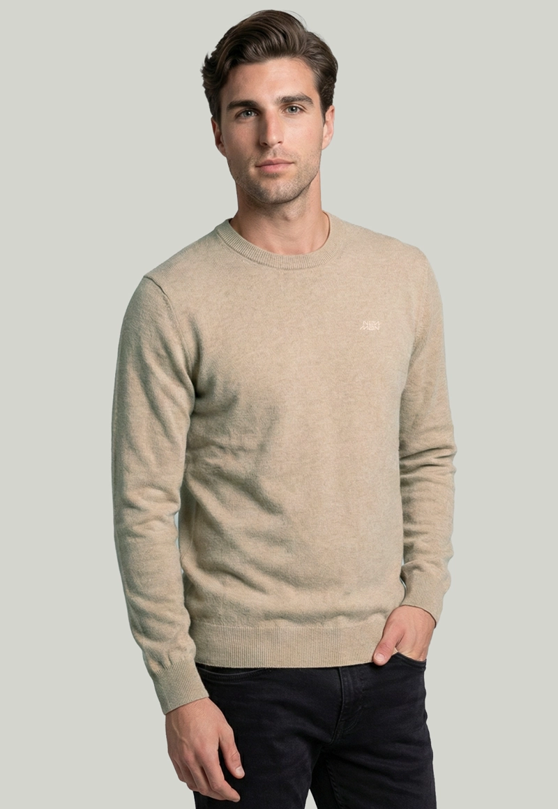 SWEATER MADRID CAMEL MELANGE - 1
