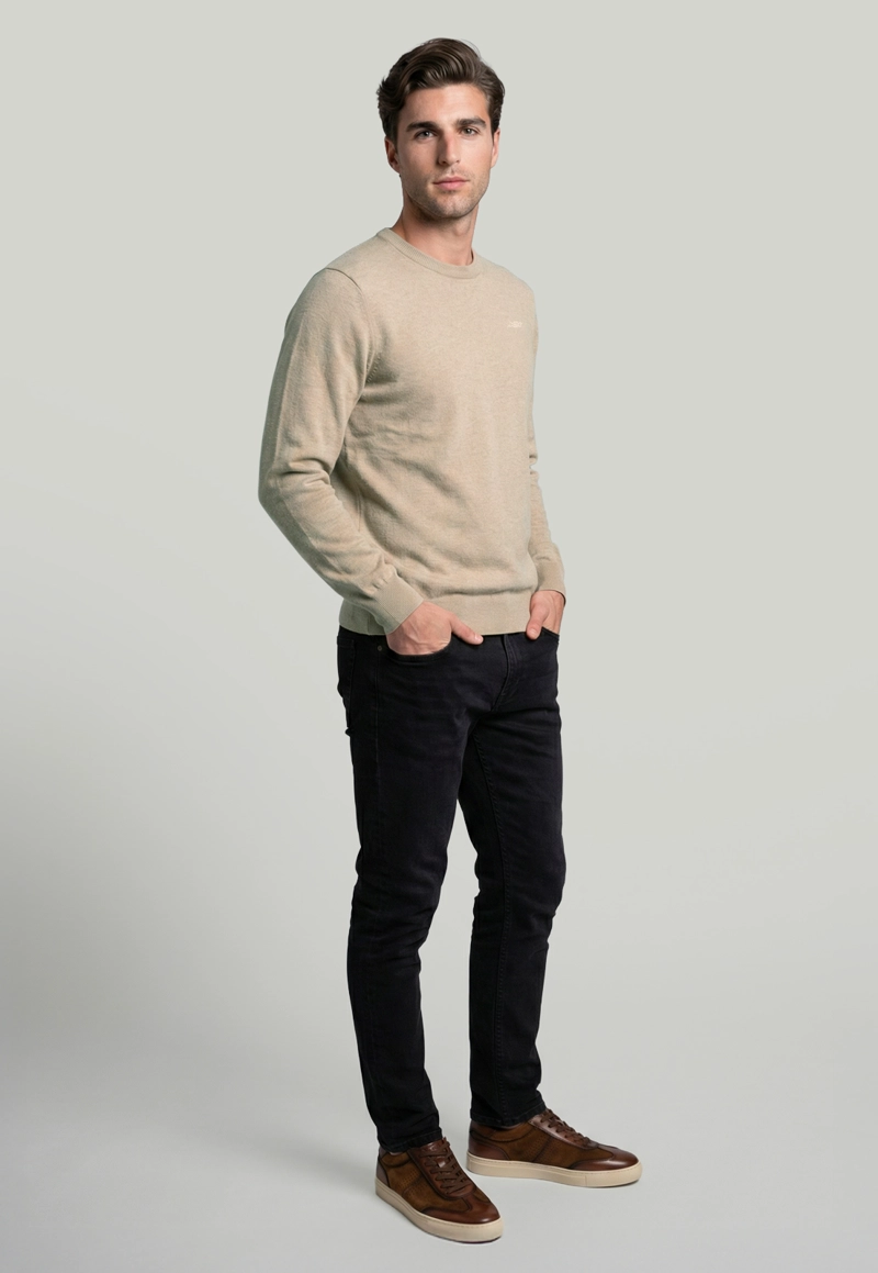 SWEATER MADRID CAMEL MELANGE - 2