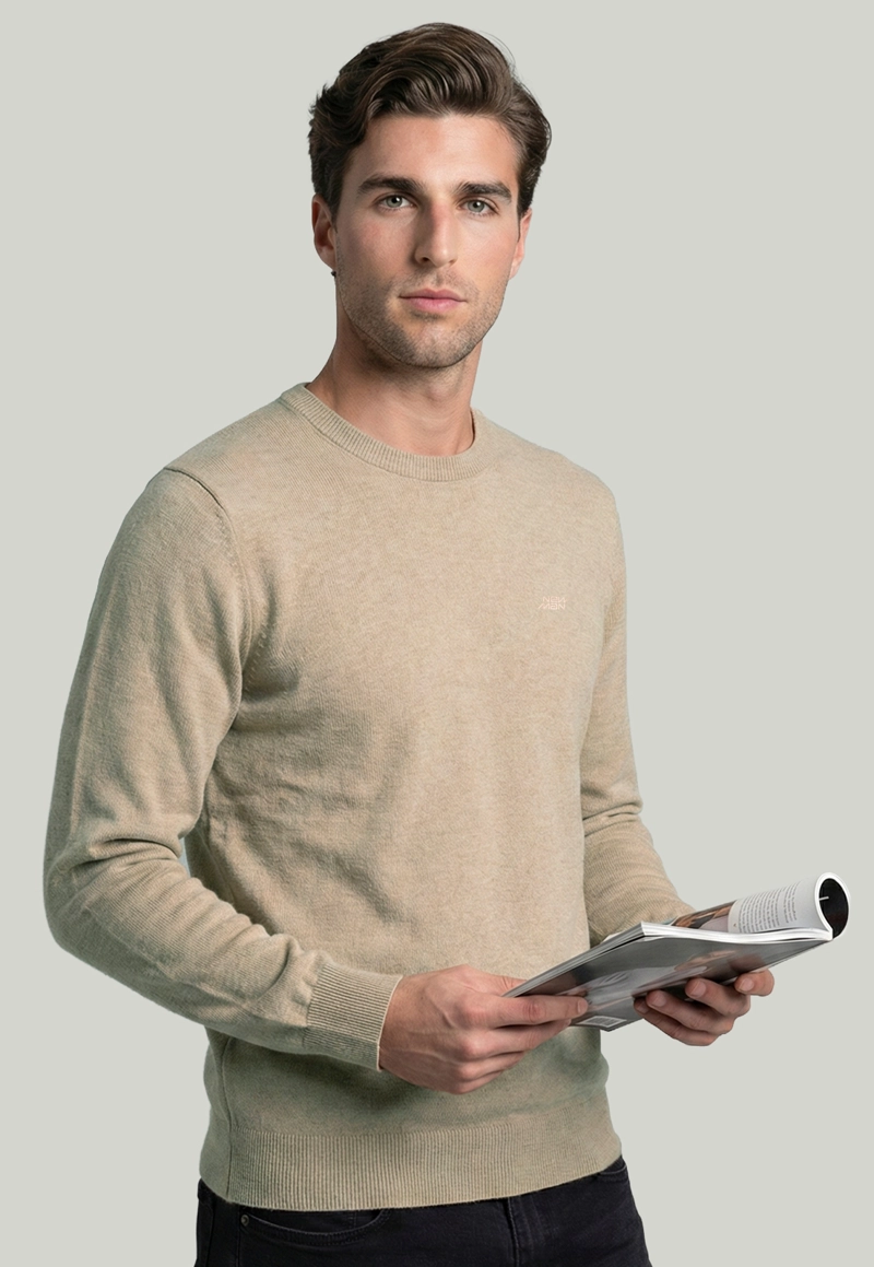 SWEATER MADRID CAMEL MELANGE - 5
