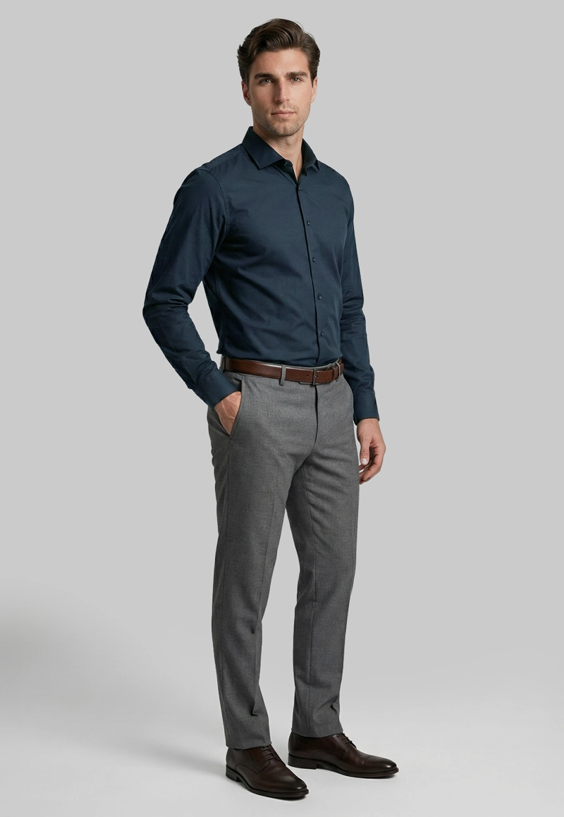 CAMISA PRAGA MARINE - 2