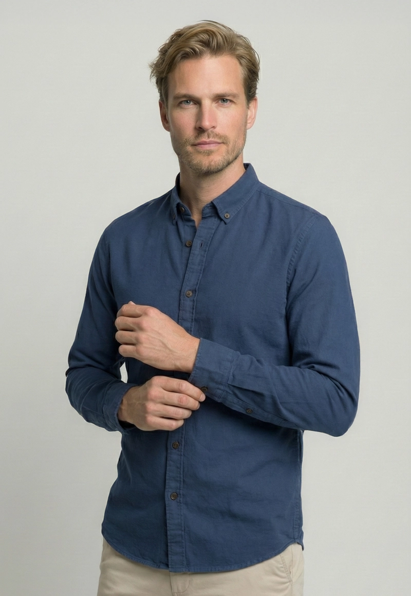 CAMISA ELY INDIGO - 1
