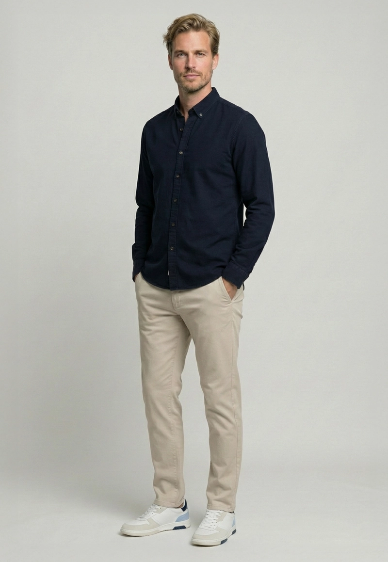 CAMISA ELY NAVY - 2