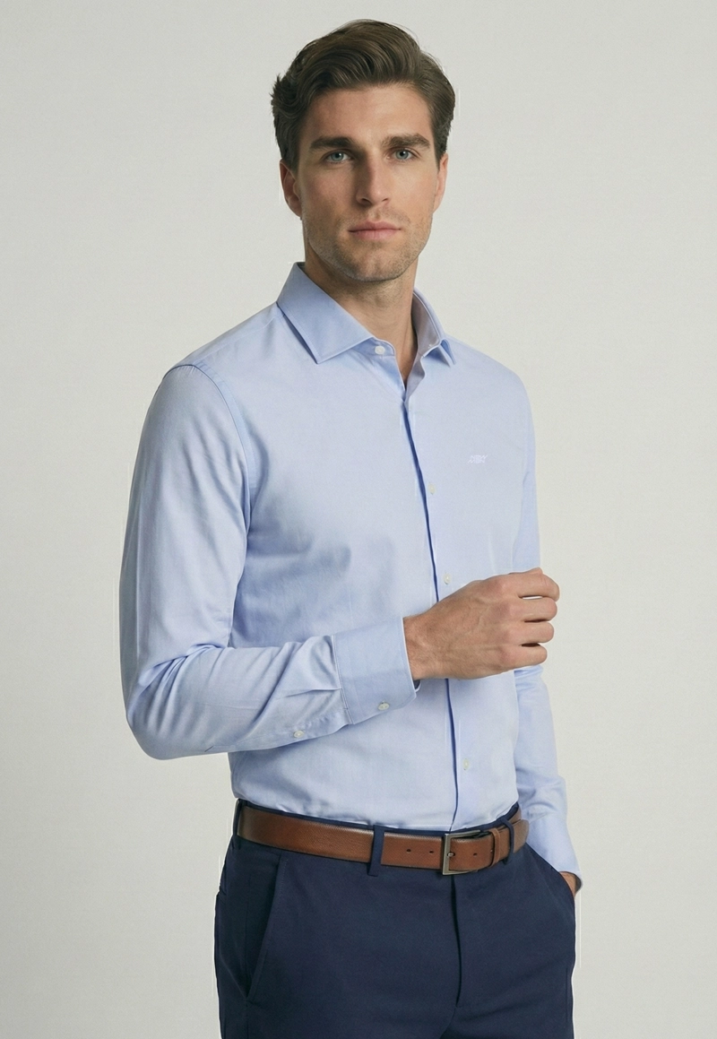 CAMISA SLIM LONDON SKY - 1