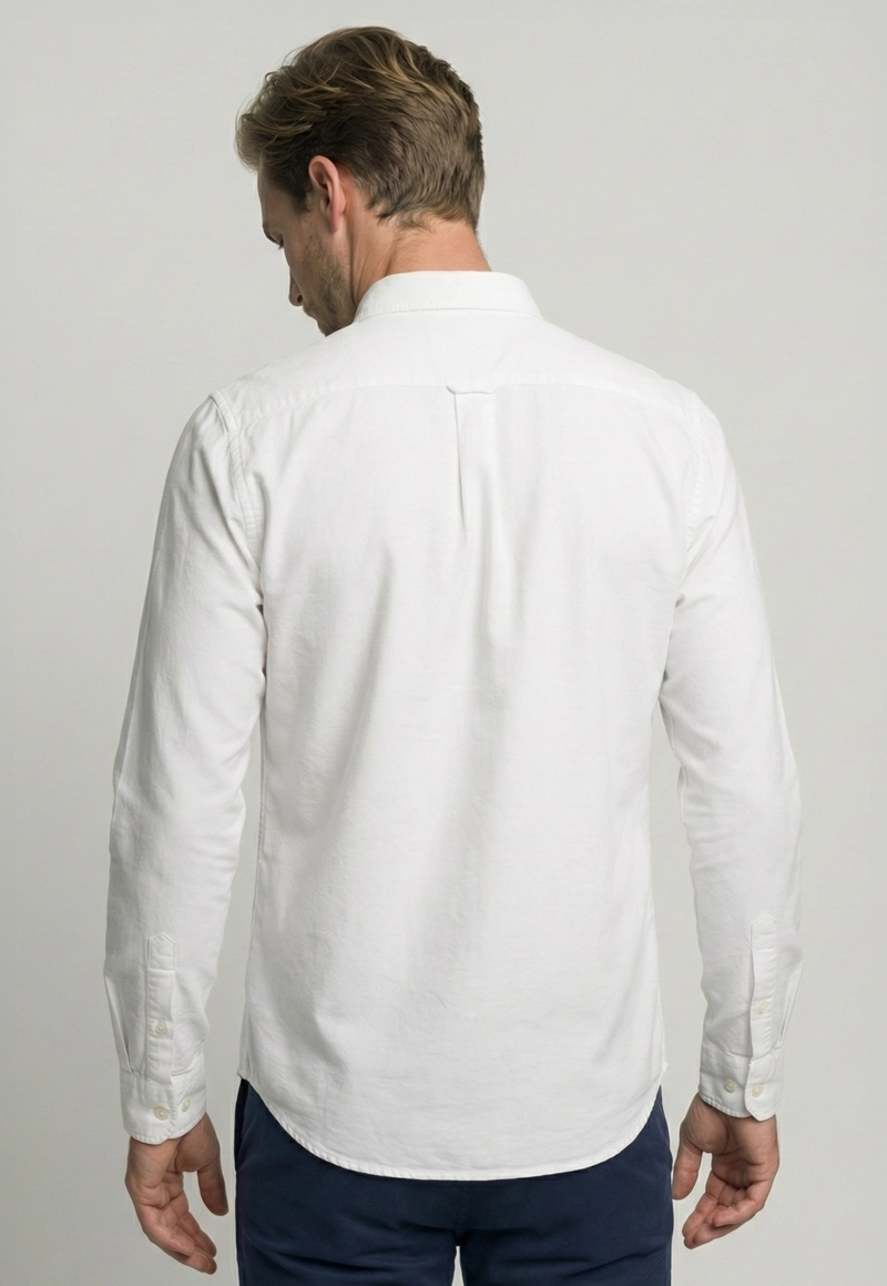 CAMISA WHITE EXETER SMART DOWN NECK - 4