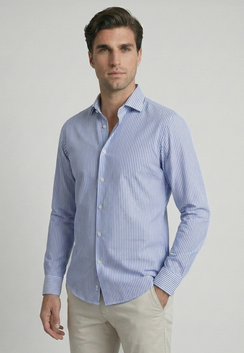 CAMISA PRAGA LT BLUE - 1