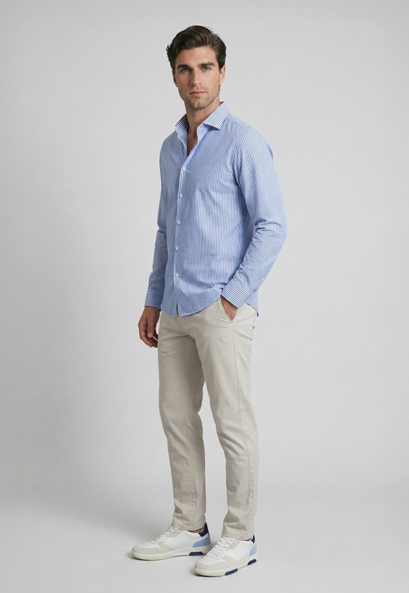 CAMISA PRAGA LT BLUE - 2