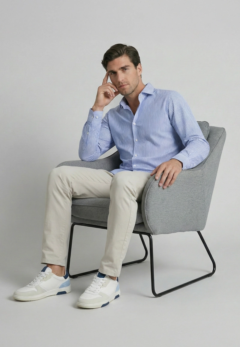 CAMISA PRAGA LT BLUE - 5
