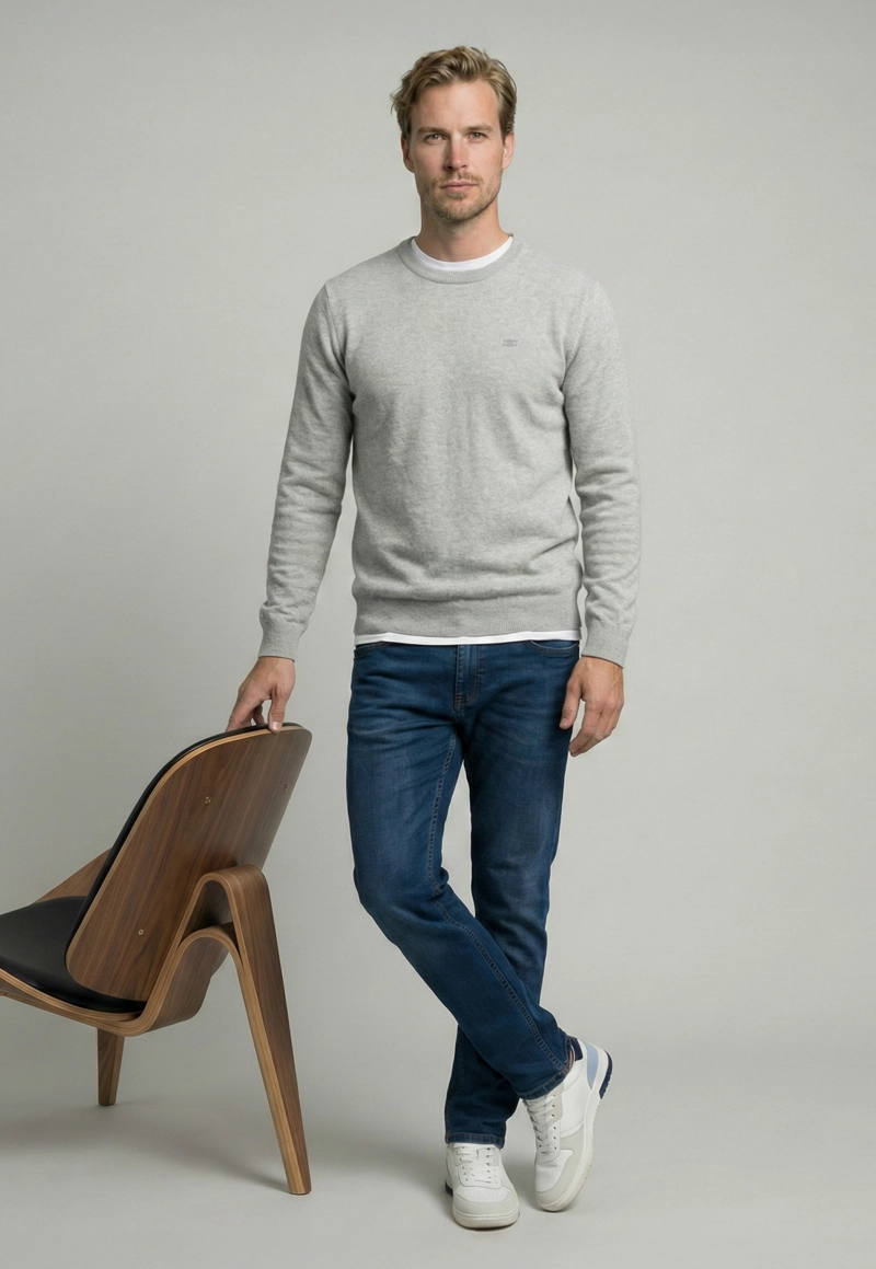 SWEATER MADRID GREY MELANGE - 5
