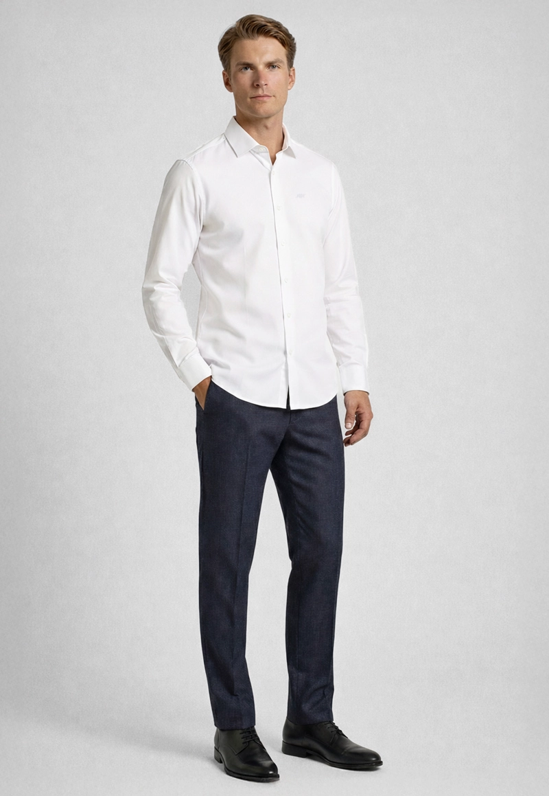 CAMISA SLIM LONDON WHITE - 2