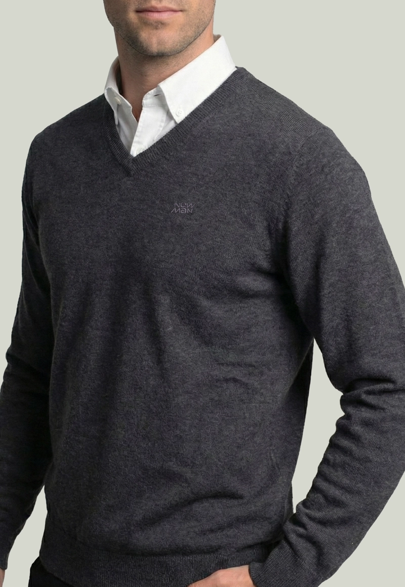 SWEATER MERIDA GRAPHITO MELANGE - 3