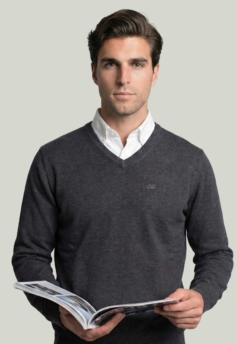 SWEATER MERIDA GRAPHITO MELANGE - 5