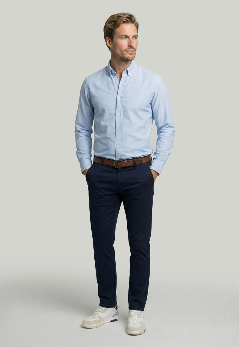 PANTALON BAGNEAUX SLIM FIT NAVY - 2