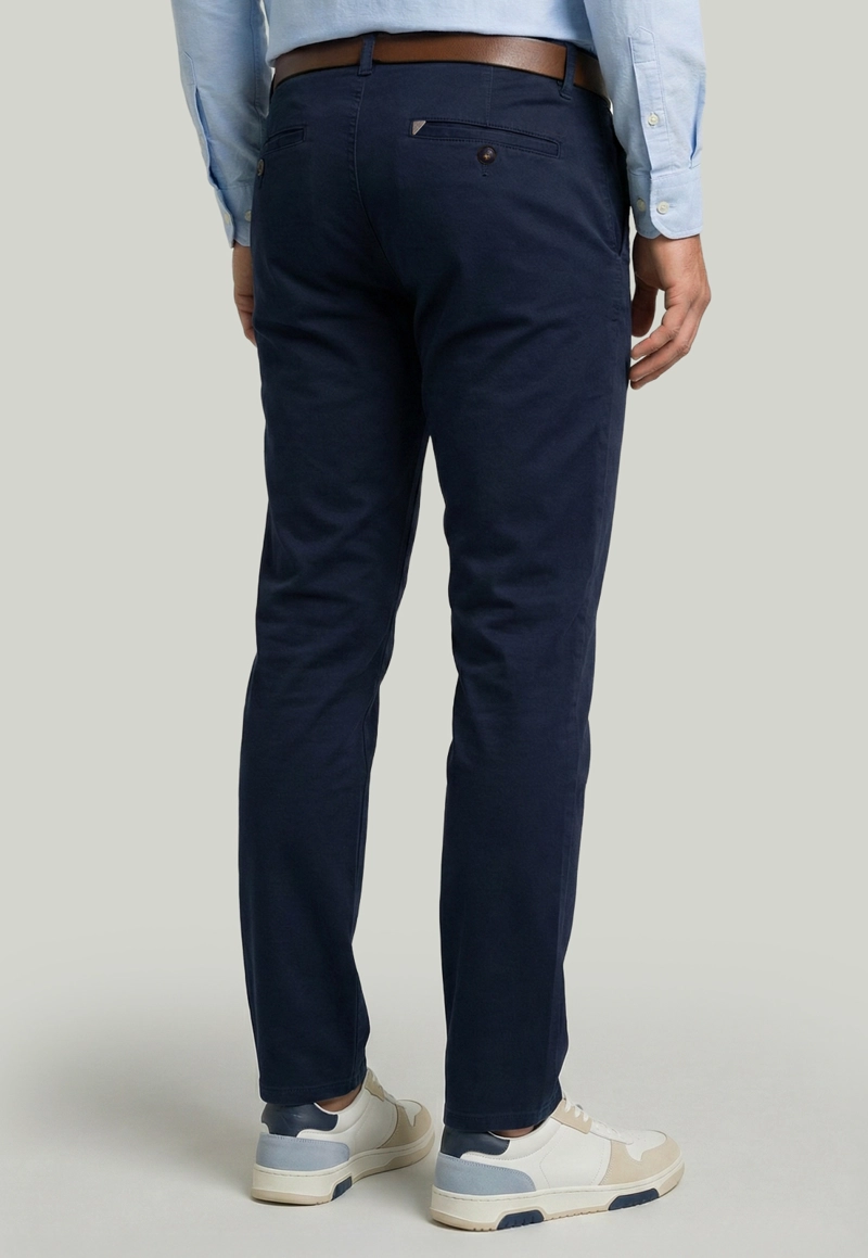 PANTALON BAGNEAUX SLIM FIT NAVY - 4