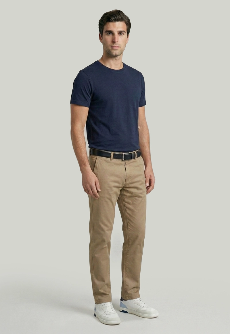 PANTALON BAGNEAUX REGULAR FIT TOASTED - 2