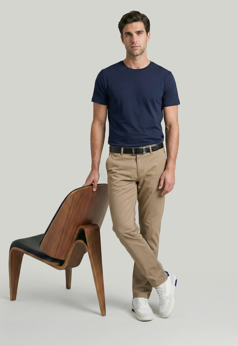 PANTALON BAGNEAUX REGULAR FIT TOASTED - 5