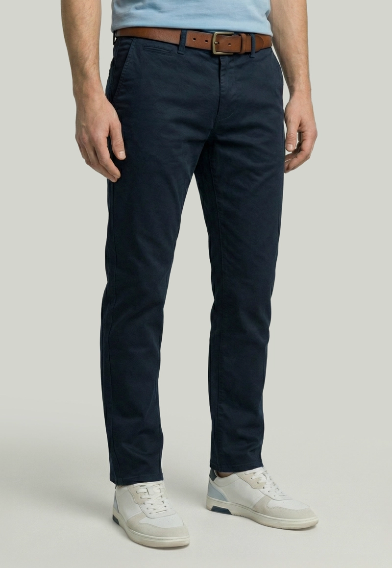 PANTALON BAGNEAUX REGULAR FIT MARINE - 1