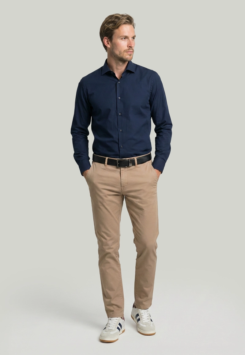 PANTALON BAGNEAUX SLIM FIT OAT - 2