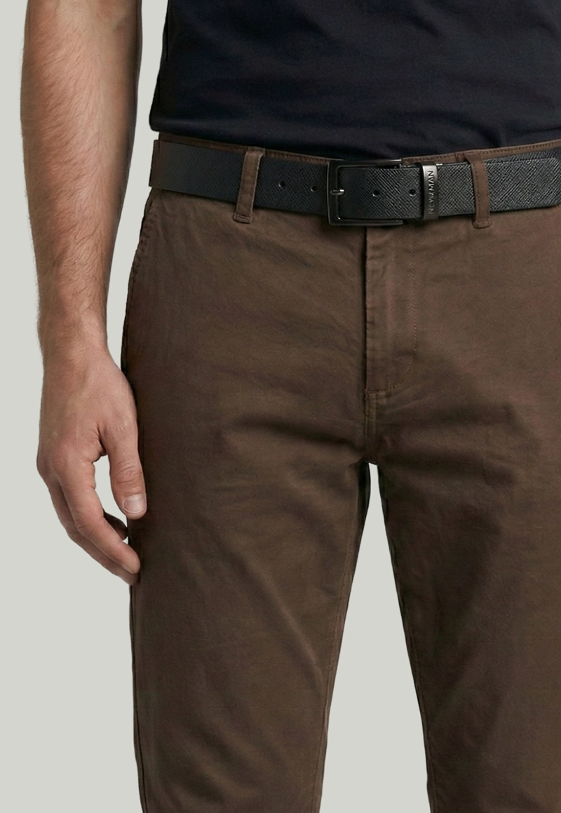 PANTALON BAGNEAUX SLIM FIT COFFE - 3