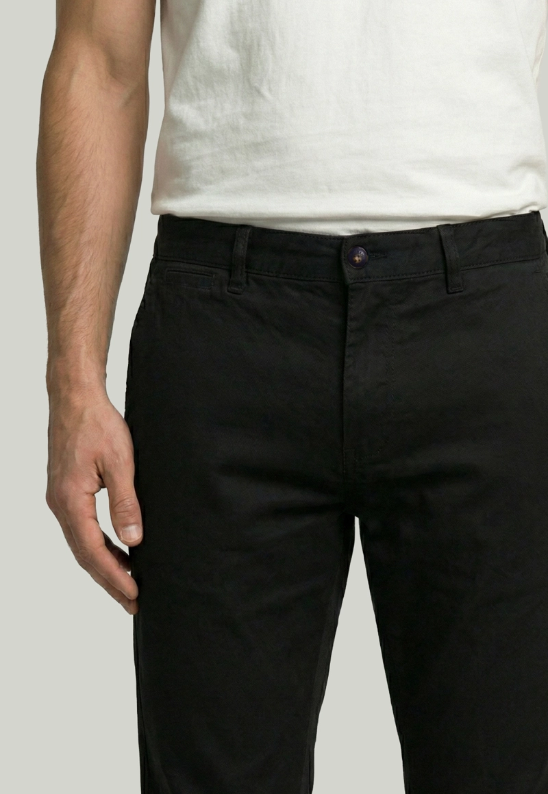 PANTALON BAGNEAUX SLIM FIT BLACK - 3
