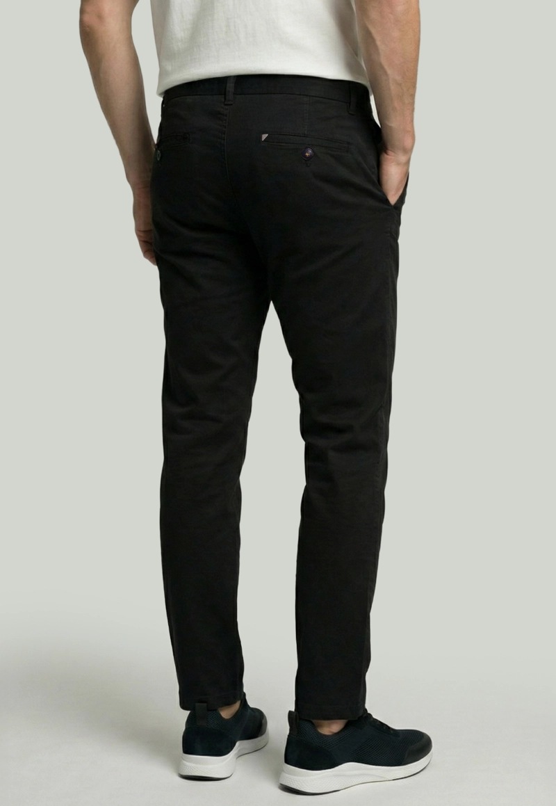 PANTALON BAGNEAUX SLIM FIT BLACK - 4