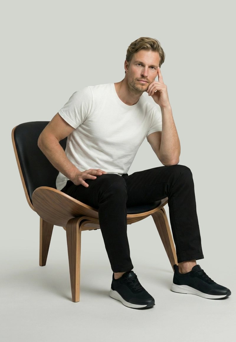 PANTALON BAGNEAUX SLIM FIT BLACK - 5