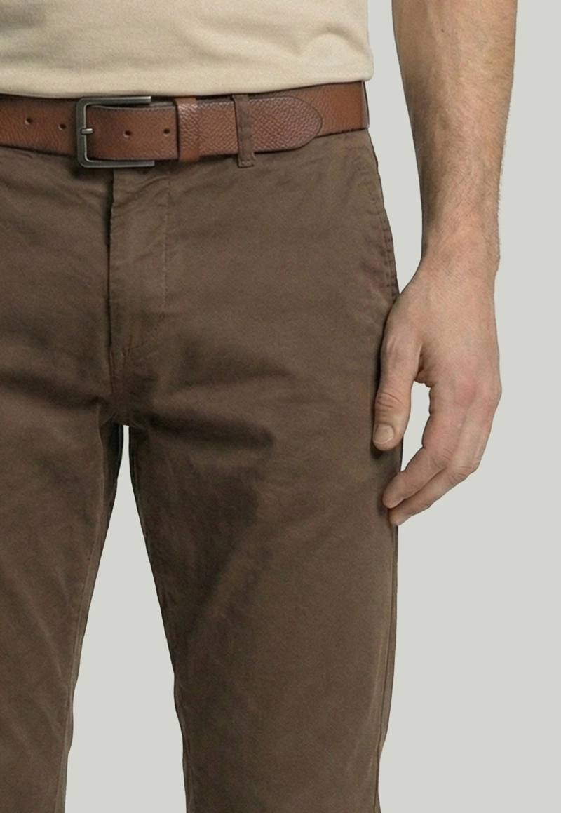 PANTALON BAGNEAUX REGULAR FIT MOCHA - 3