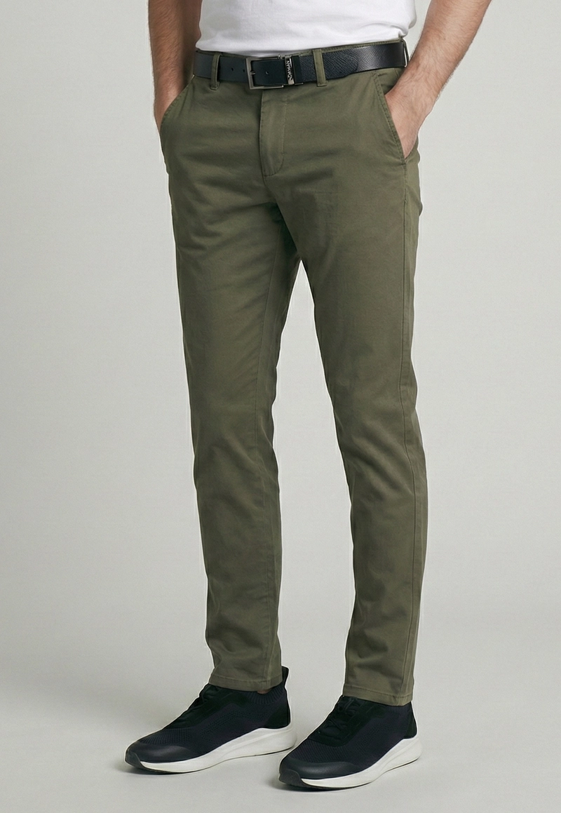 PANTALON BAGNEAUX SLIM FIT MILITARY - 1