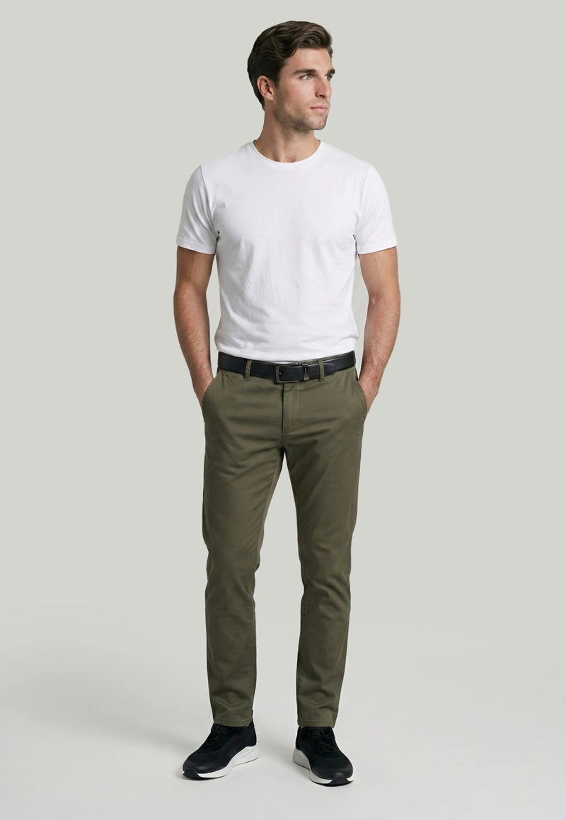 PANTALON BAGNEAUX SLIM FIT MILITARY - 2