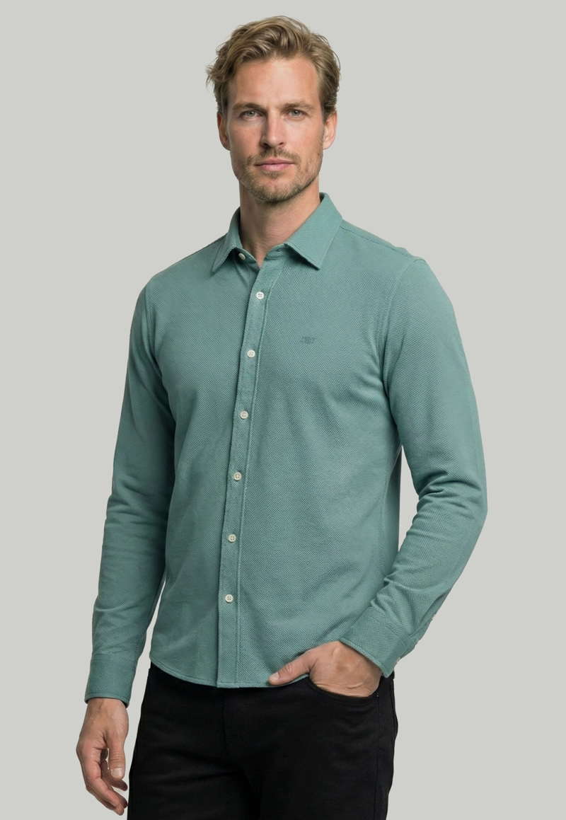 CAMISA ESCOCIA LT GREEN - 1