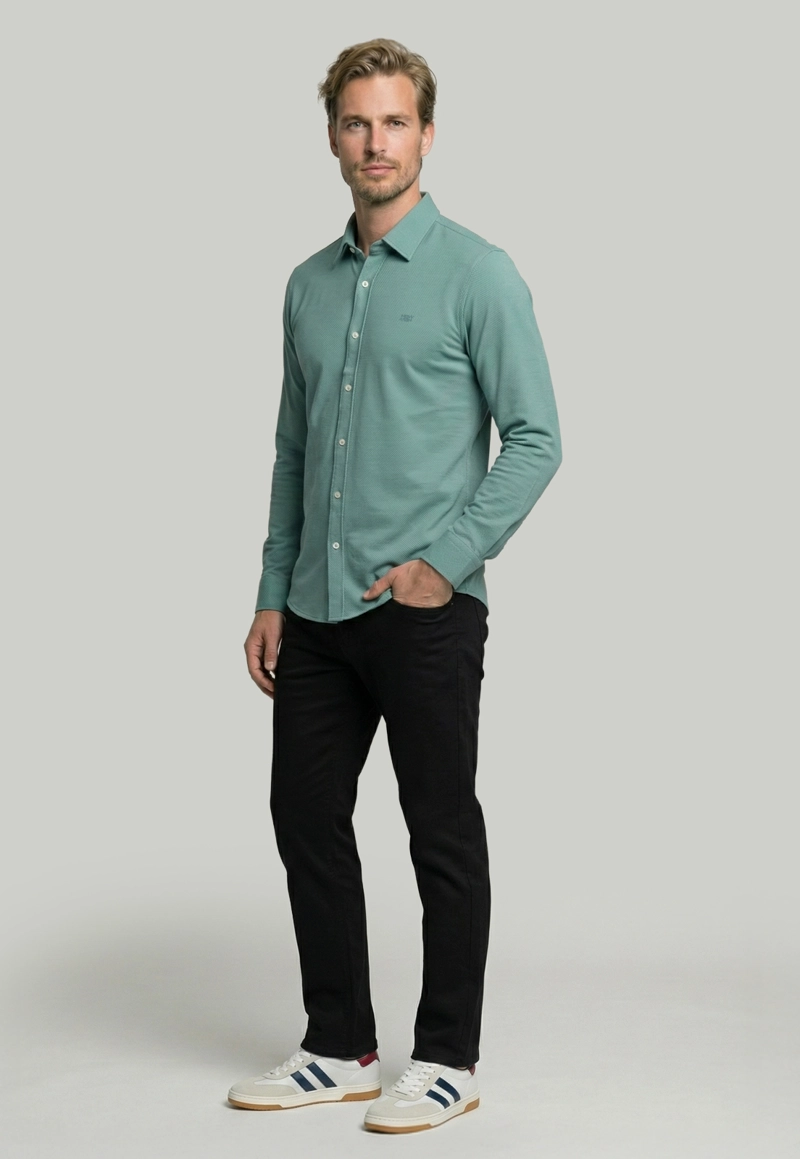 CAMISA ESCOCIA LT GREEN - 2