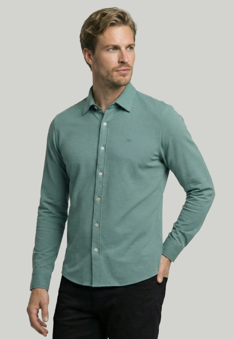 CAMISA ESCOCIA LT GREEN - 5