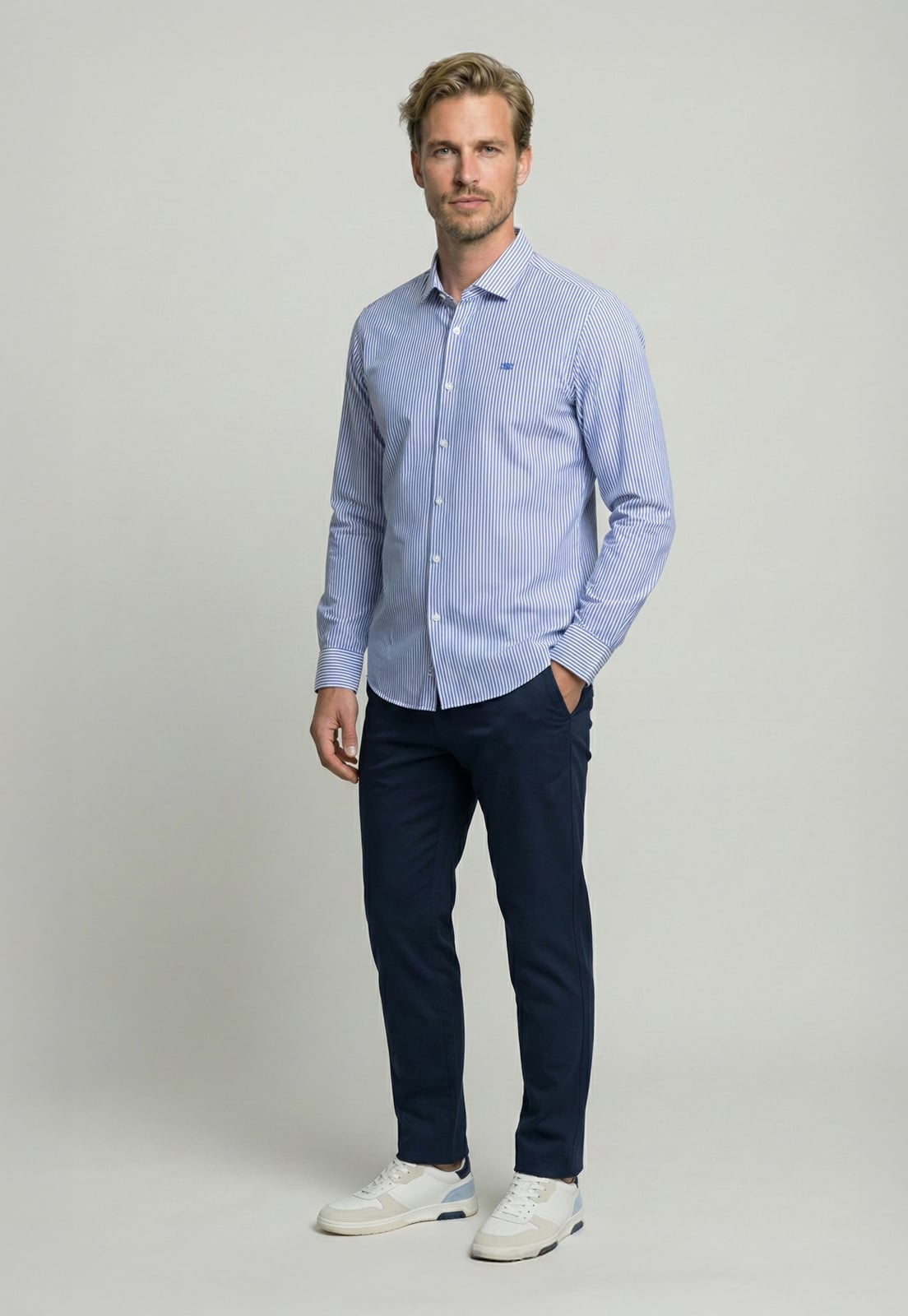 CAMISA REGULAR VIENA NAVY - 2