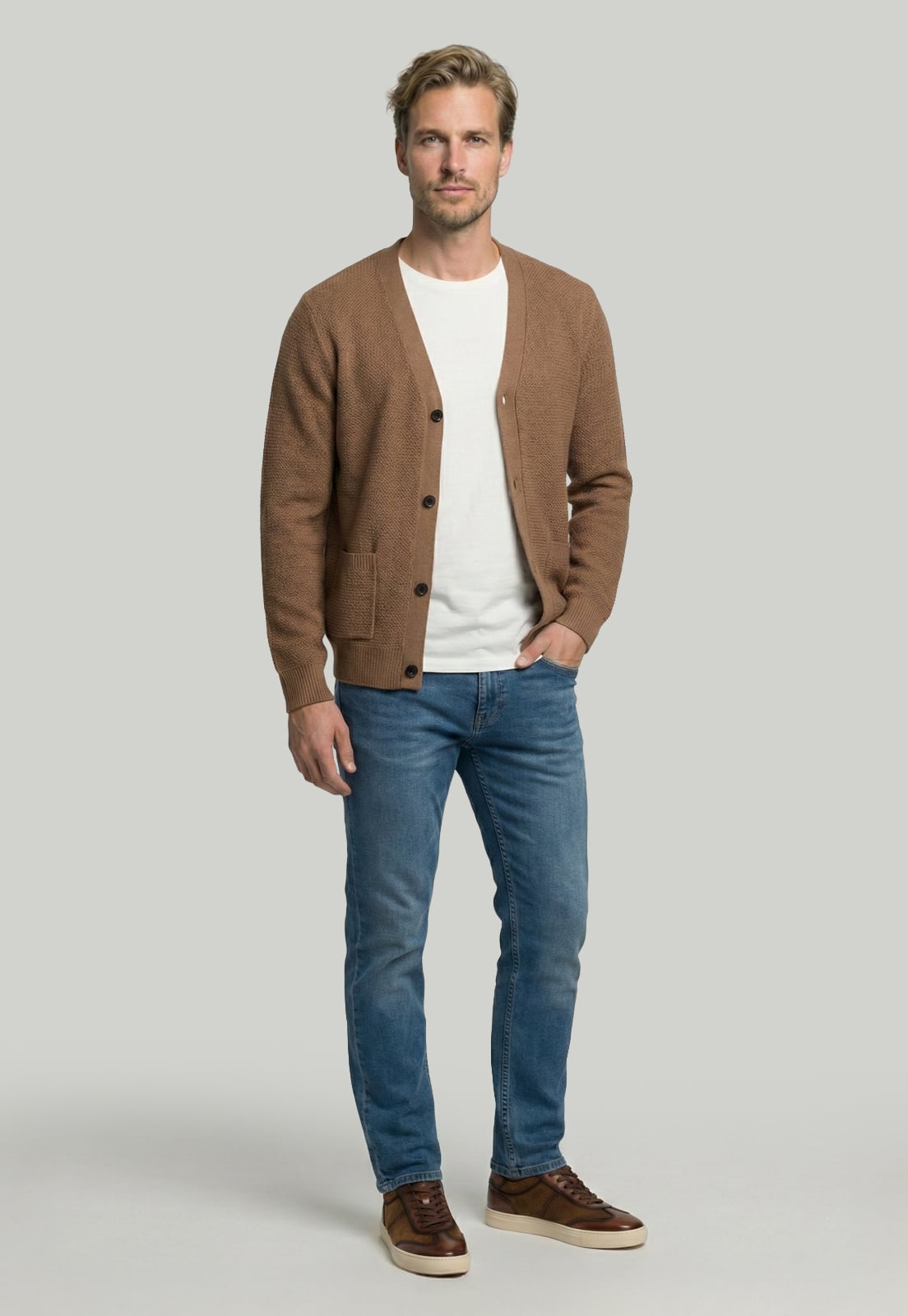 CARDIGAN VALENCIA TOASTED MELANGE - 2