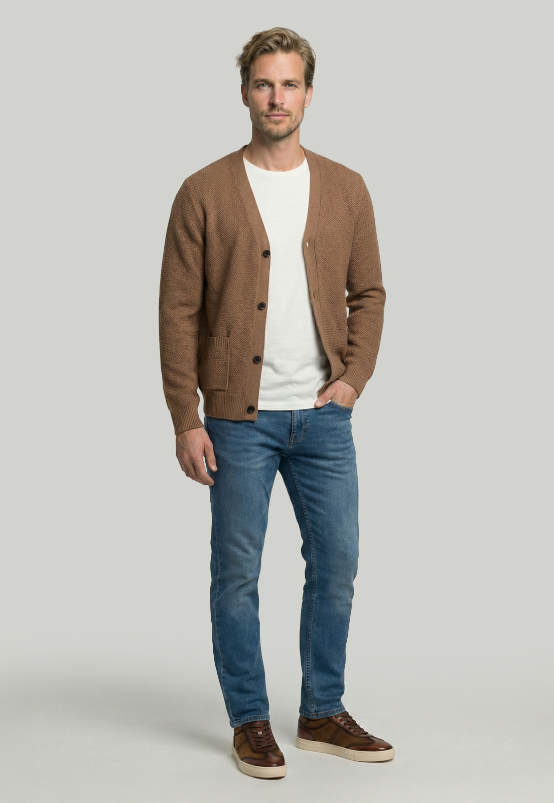 CARDIGAN VALENCIA TOASTED MELANGE - 2