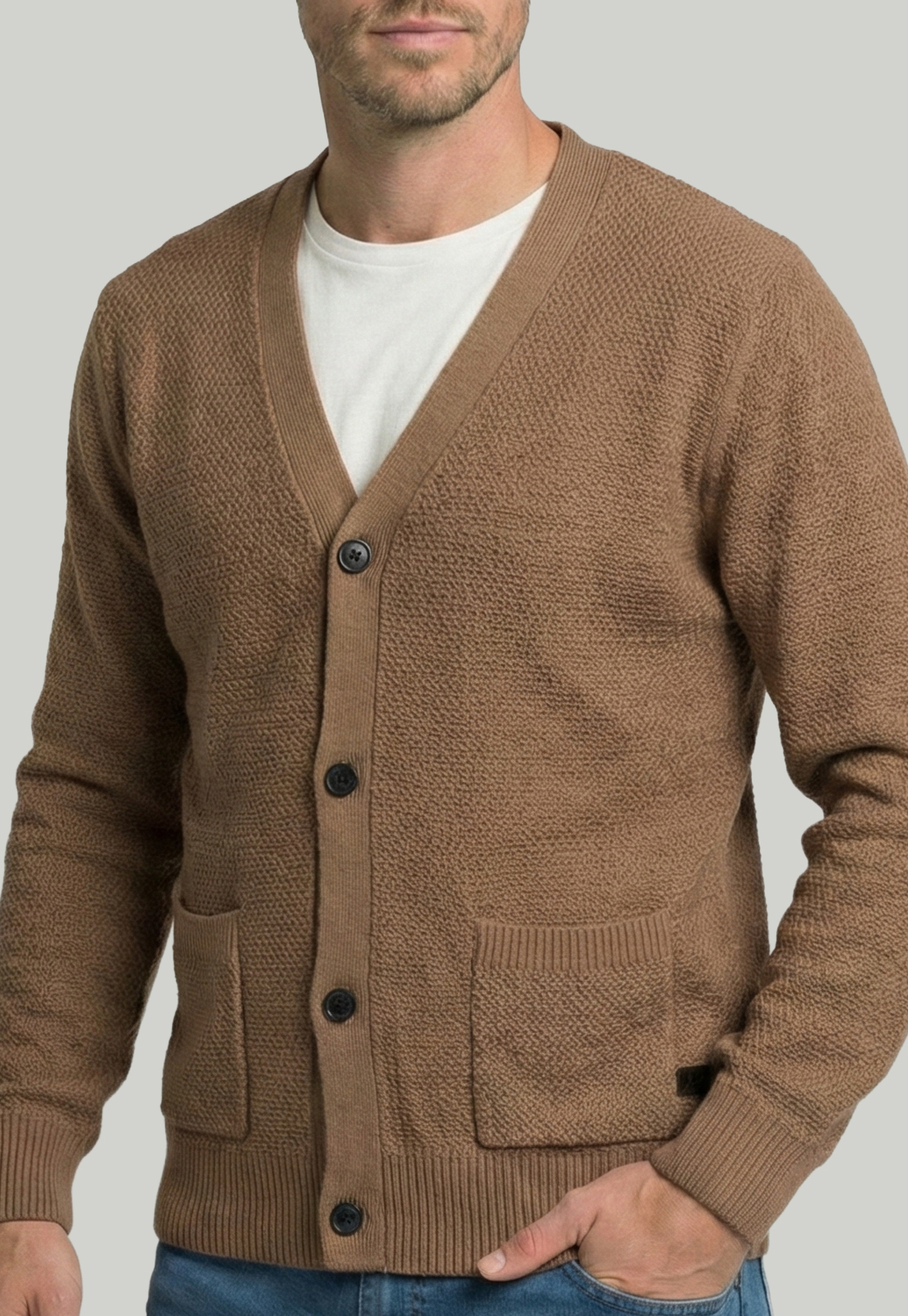 CARDIGAN VALENCIA TOASTED MELANGE - 3